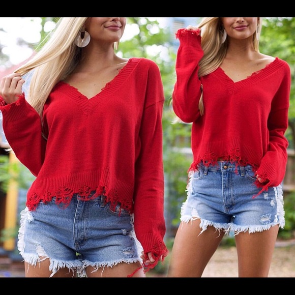 In The Past Tulle Ruffle Denim Shorts - Picture 1 of 8